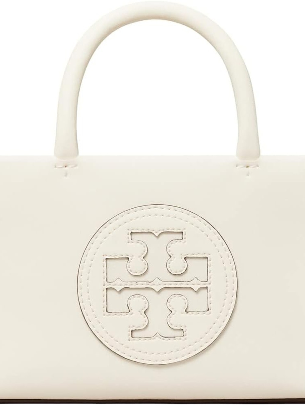 Tory Burch Cream Logo Top-Handle Satchel